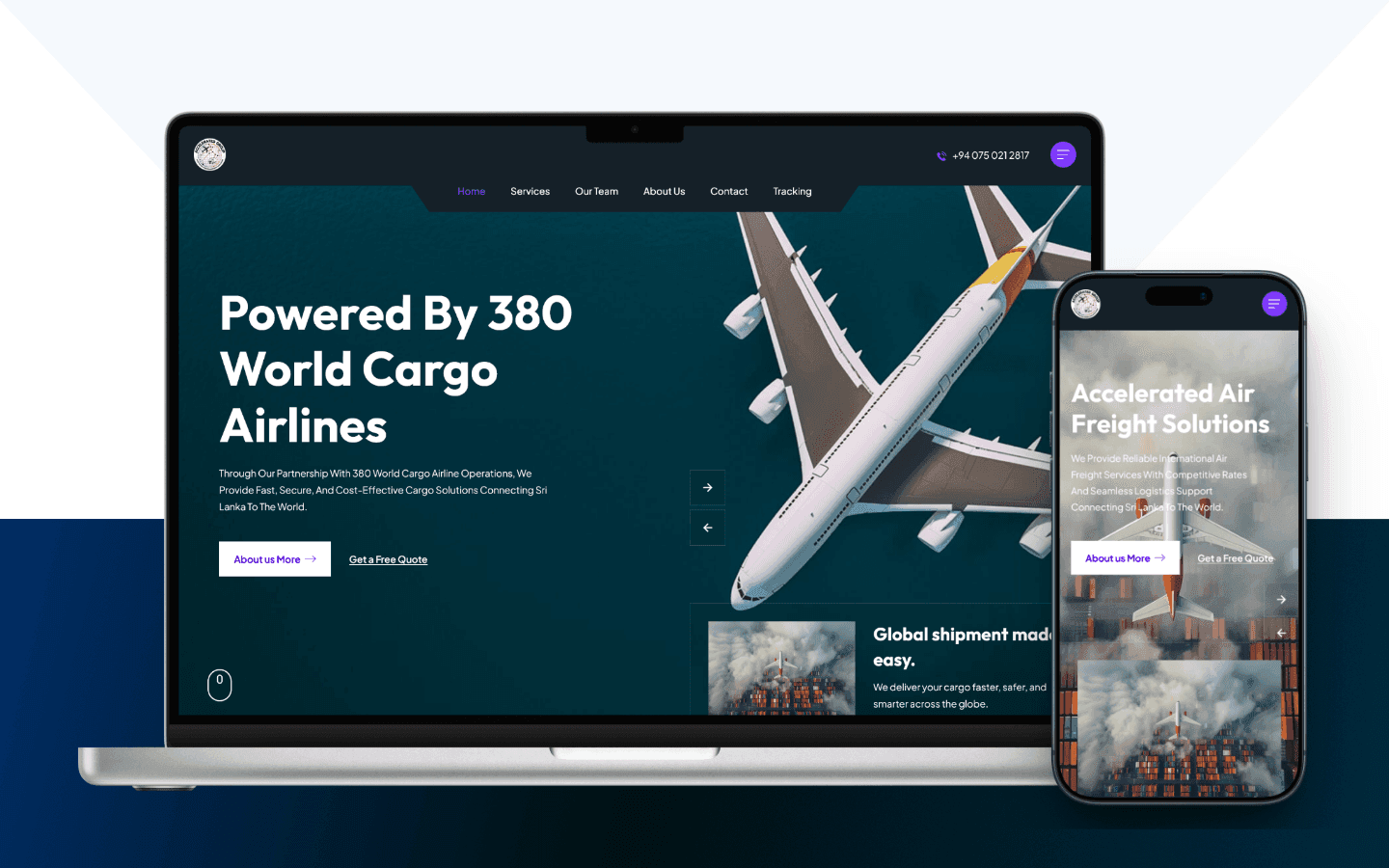 Acceleratedlk - Air Freight Solutions Website